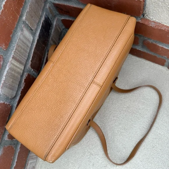 LE BORSE DI GIULIA 🇮🇹 Genuine Leather Made in Italy Large Tote Bag in Camel - Picture 12 of 14